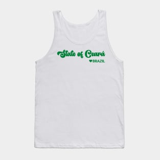 State of Ceará: Eu amo o Brasil - I love Brazil Tank Top